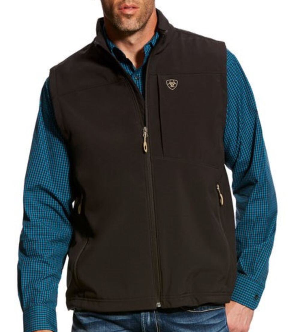 Ariat Men's Vest Vernon 2.0 Softshell Expresso Brown L EUC